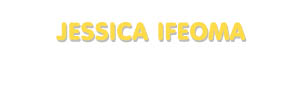 Der Vorname Jessica Ifeoma